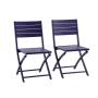 Xara II Origami Aluminium Patio Chairs Navy Set Of 2 Excludes Table