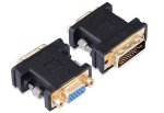 Dvi-vga 02 Dvi-i 24+5 Male To Vga Female Adapter