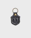 Leather Keyring Black - One Size
