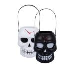 Halloween Skull Bucket Set- Black And White