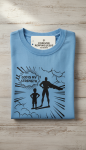 Kids God Is My Strength Sky Blue T-Shirt - 7 To 8