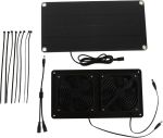 10W Solar Powered Dual Fan Kit For Ventilation