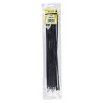 Nexus Cable Ties T50L 4.8MMX400MM Black 20 Pack