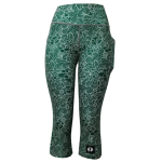 High Waist Funky 3 4 Leggings - Fresh Green - Ladies XXL - 40