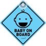 Sign - Blue Baby On Board 135 X 135MM