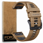 Elite 26MM Easyfit Two-tone Watch Strap - Garmin - Khaki grey