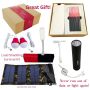 Lifespace Vg Solar Power Kit With Solar Panel Power Banks & Accessories - Gold