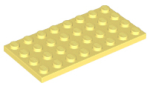Parts Plate 4 X 8 3035 - Bright Light Yellow