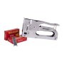 Tork Craft Staple Gun Light Duty With 400pc 0.7mmx8mm Jt21 Staples
