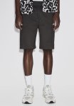 Regular Fit Twill Cargo Shorts - Dark Grey