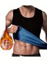 Men's Sauna Vest Workout Sweat Tank Top Waist Trainer For Men Compression Sweat Enhancing Vest