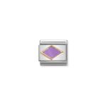 Composable Classic Link Gold With Lilac Rhombus