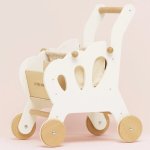 Wooden Shopping Grocery Trolley &