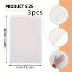 Extra-large Nylon Drawstring Filter Bags - Durable & Reusable Soy Milk Strainer Set 1 2 3PCS - Perfect For Easy Brewing & Cookin