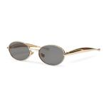 Goldair Gold Oval Metal Sunglasses