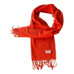 Thick Polyester Scarf - Orange