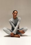 Softmove Cropped Sports Top - Light Grey Marl