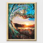 Adult Paint By Numbers With Frame - One With The Waves