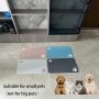 Sustainable Diatomaceous Earth Pet Feeding Mat For Small Pets - Non-slip & Absorbent With Cute Paw Print Design