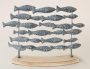 Blue School Of Fish On Stand 41X60CM