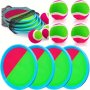 Sticky Ball Toys - Outdoor Play Beach Toys Throw And Ball Sets With 2 Paddles And 1 Ball Beach Play Set Playground Set For