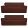 Stretch Couch Cover Brown 190-230CM - Pack Of 2