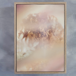 Blush Dreams 1 Art Print - A2 Framed Canvas With Natural Wood Frame