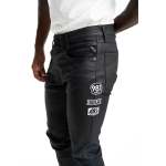 Mens 13A Waxed Jeans In Black - Black 40