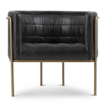 @home Oscar Chair Leather Black