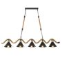 Pendant Light Hemp Rope Chandelier Vintange 5 Holder Pendant Light