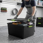 Heavy Duty Plastic Storage Box With Locking Lid