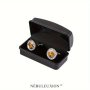 Simple Style Arc Surface Black Cufflinks Storage Gift Box Display Case