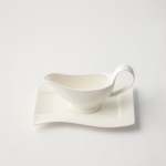 - Square Gravy Boat With Saucer