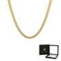 Snake Chain Choker Necklace With Pull-out Gift Box -