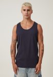 Cotton On Loose Fit Rib Tank - Ink Navy