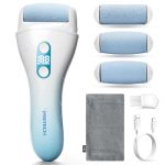 Foot Callus Remover For Feet Rechargeable IPX7 Waterproof Pedicure Tool For Feet 2 Speeds & Turbo Electronic Foot Scrubber 90 Mi