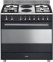 Smeg CPF9GMAN Portofino Cooker And Multifunction Oven 90CM Anthracite