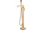 Devario Premio Freestanding Bath Mixer Square Brass -rose Gold