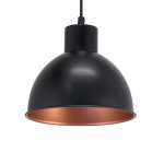 Truro Metal Pendant Light Black