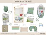 Cot Duvet Bedding Cartoon Pattern Golfing Set
