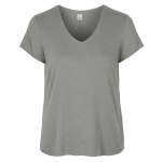 Lurex Trim Basic Knit Top - Jade L xl
