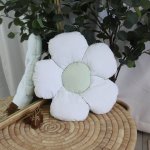 Shaped Pillow Daisy = White With Soft Yellow Inside