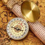 G50 Multifunctional Metal Compass: Glow In The Dark & Perfect For Outdoor Camping & Hiking