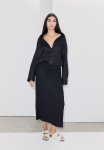 Textured Jersey Skirt - Black