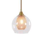 Fabiana Metal And Glass Pendant Light Gold