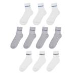 Donnay Boys 10 Pack Quart Socks White Multi S25