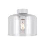 Drum Ceiling Light - Clear Glass