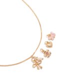 Goldair Gold Bow & Butterfly Charm Necklace