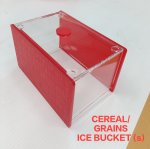 Cereal Box – Red & Clear