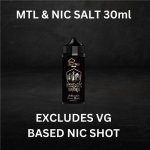 Game Over Mtl nic Salt Flavour Shot 30ML 15ML
